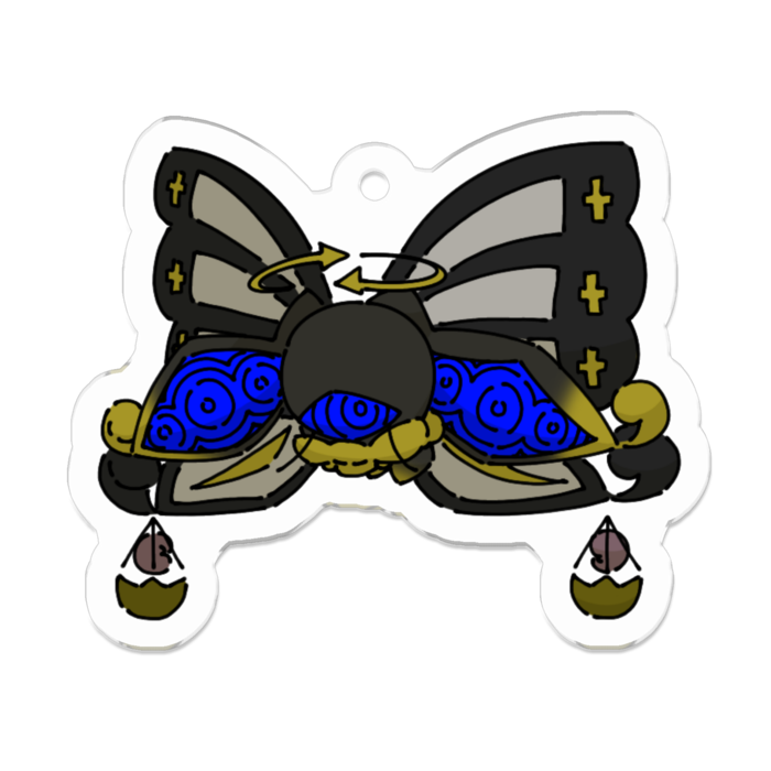 アクリルキーホルダー - 50 x 50 (mm)