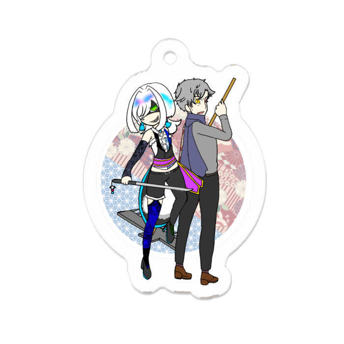 アクリルキーホルダー - 50 x 50 (mm)