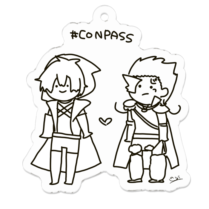 アクリルキーホルダー - 50 x 50 (mm)