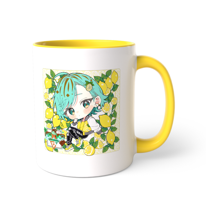 ツートンカラーマグカップ - 直径 8.2cm / 高さ 9.5cm