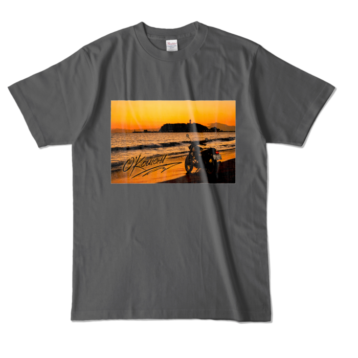 カラーTシャツ - L - チャコール (濃色)