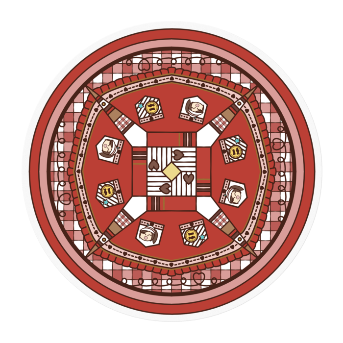 ステッカー - 100 x 100 (mm)