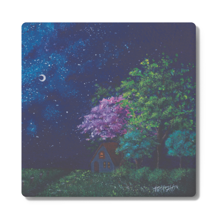 月夜の風景(春) - 角形