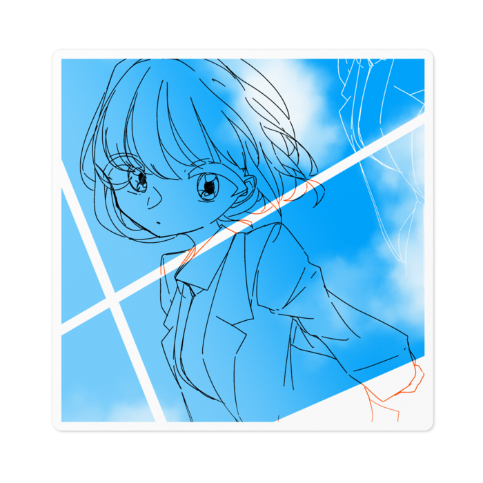 ステッカー - 100 x 100 (mm)