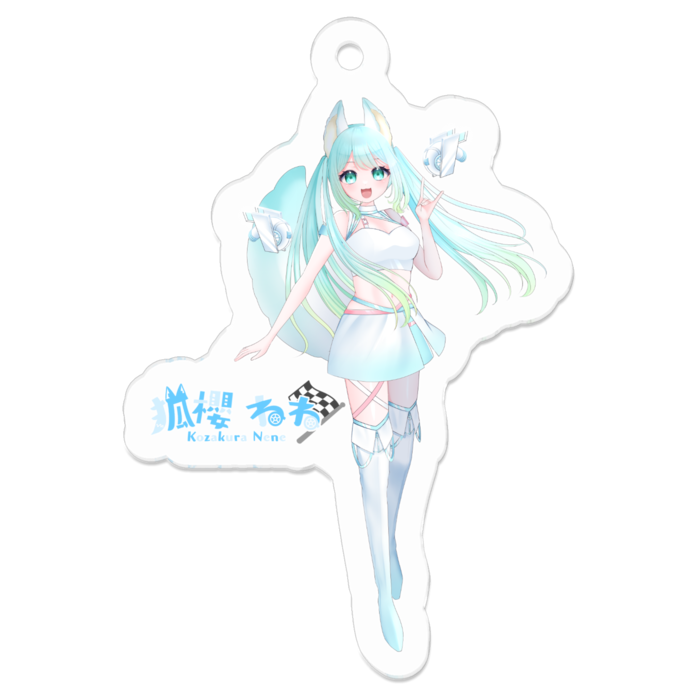 アクリルキーホルダー（コーティング） - 50 x 50 (mm)