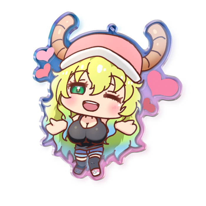 オーロラアクリルキーホルダー - 100 × 100mm