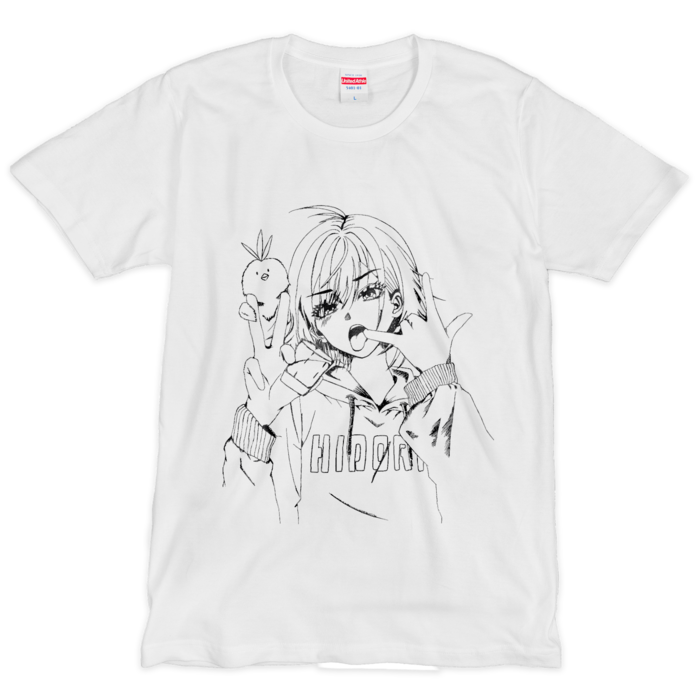 Tシャツ（シルクスクリーン印刷） - L - ホワイト