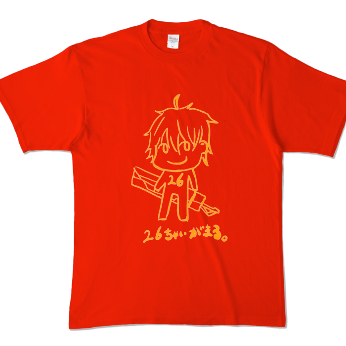 カラーTシャツ - XL - レッド (濃色)