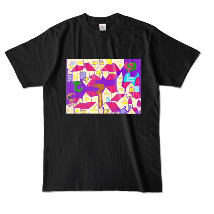 カラーTシャツ - L - ブラック (濃色)