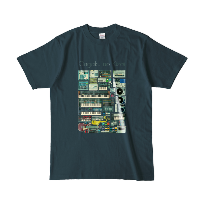 カラーTシャツ(濃色) - L - デニム