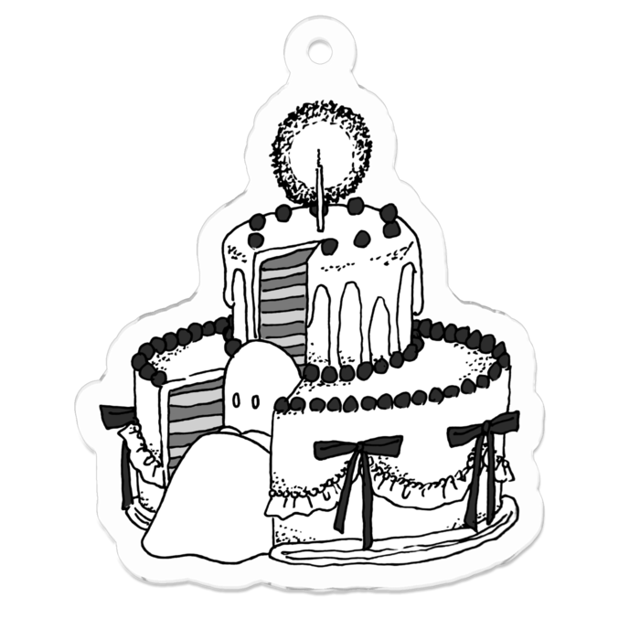 アクリルキーホルダー（コーティング） - 50 x 50 (mm)