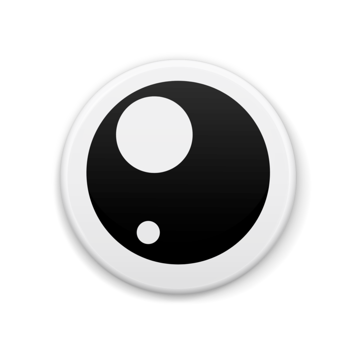 めだま（瞳孔広ver）缶バッジ - 44mm