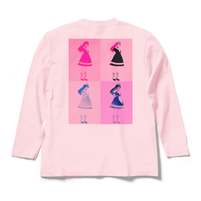 ロングスリーブTシャツ - M - ライトピンク