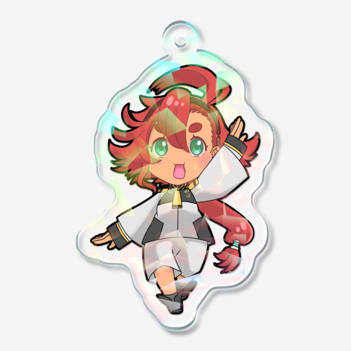 ホログラムアクリルキーホルダー - 50 × 50mm