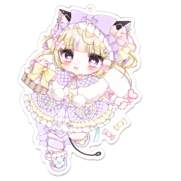 アクリルキーホルダー - 100 x 100 (mm)