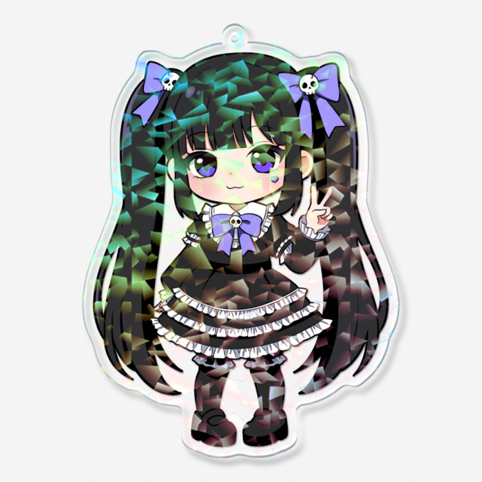 ホログラムアクリルキーホルダー - 100 × 100mm