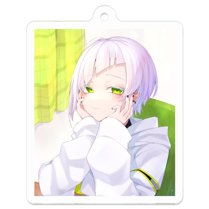 半年記念イラストアクリルキーホルダー(背景付き)