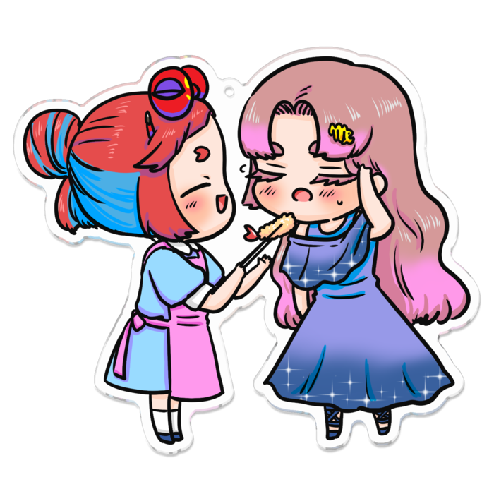 アクリルキーホルダー - 100 x 100 (mm)