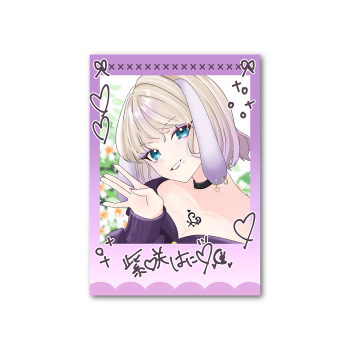 フォト風カード - 縦 - 片面