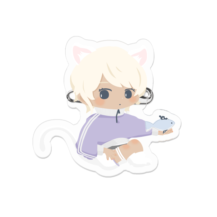 アクリルバッジ - こんにゃく 50 x 50 (mm)(1)