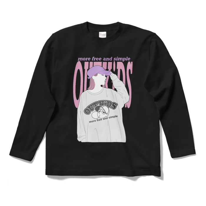 ロングスリーブTシャツ - S - ブラック