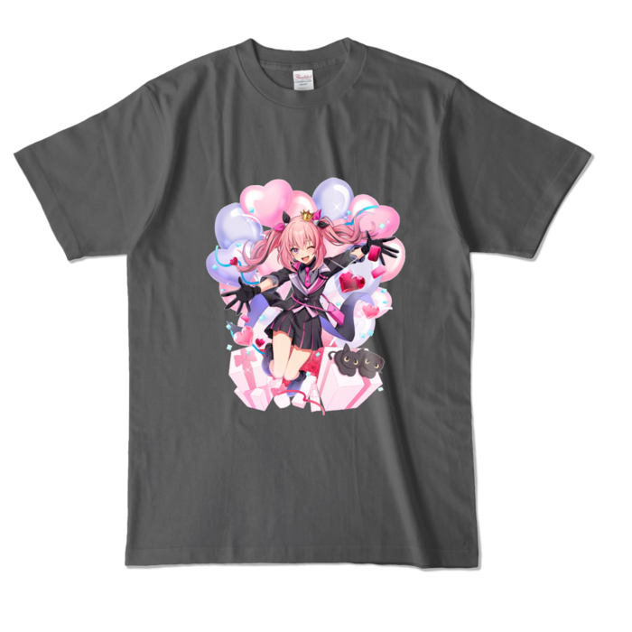 カラーTシャツ - L - チャコール (濃色)
