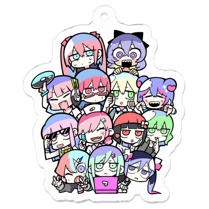 アクリルキーホルダー - 50 x 50 (mm)