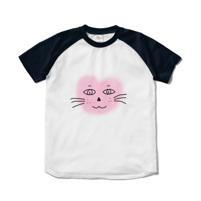 ラグランTシャツ - S - ホワイト×ネイビー