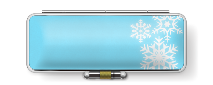 雪の結晶模様印鑑ケース Usagineko04 Booth
