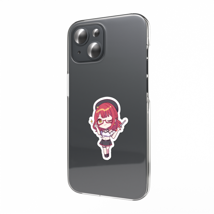 スマホステッカー めがね