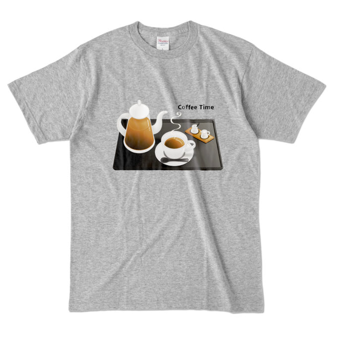 カラーTシャツ　灰色　L