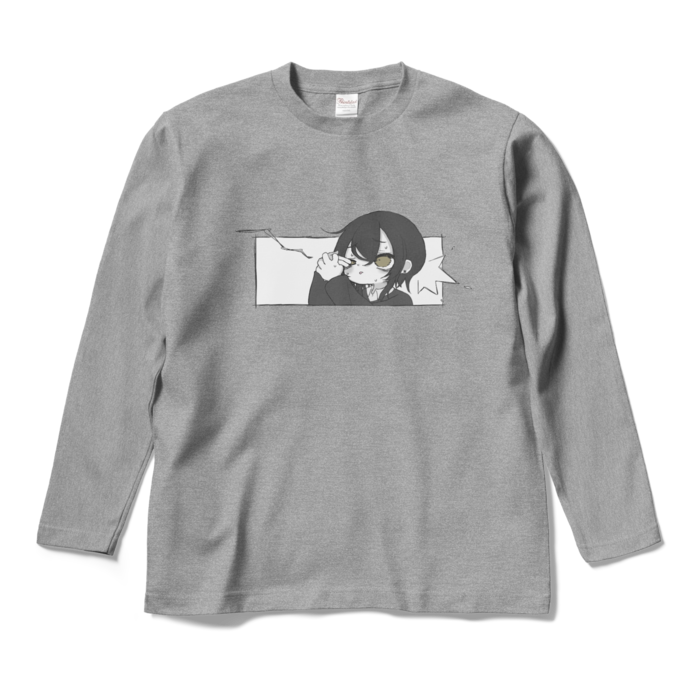 ロングスリーブTシャツ - M - 杢グレー