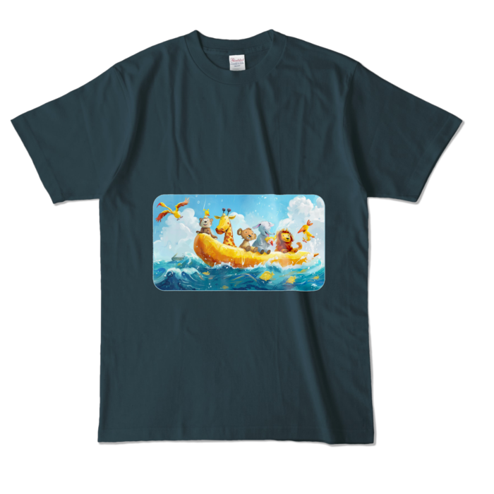 カラーTシャツ - L - デニム (濃色)