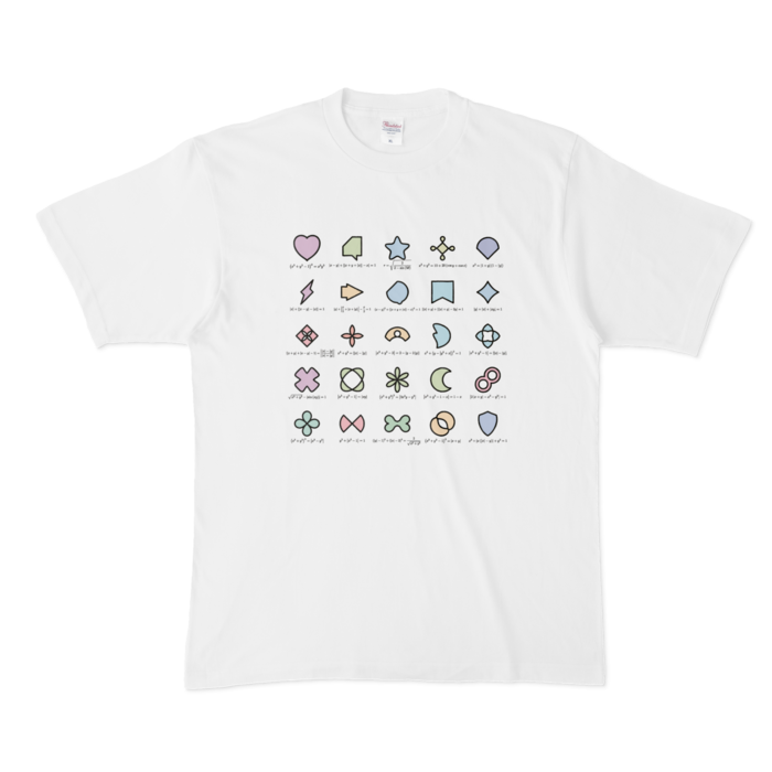 カラフルTシャツ - XL - 白