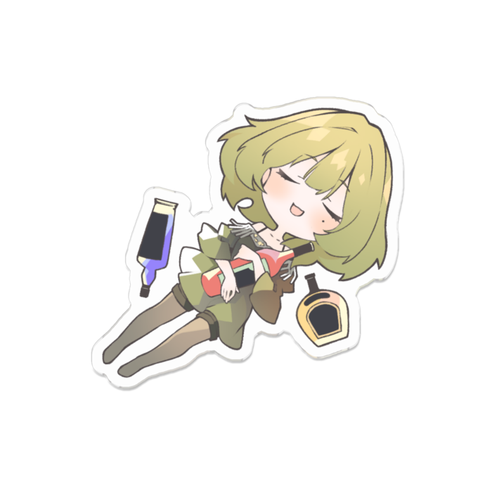 アクリルバッジ - 70 x 70 (mm)