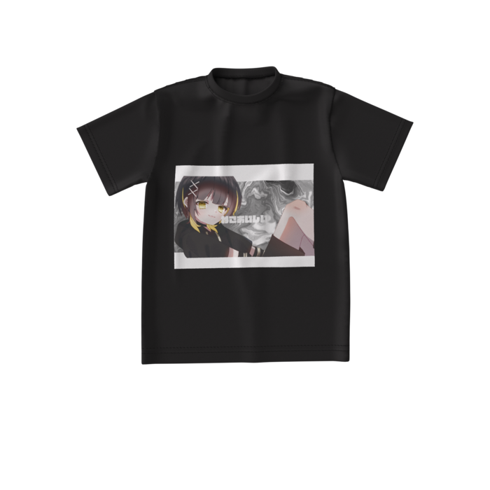 ビッグシルエットTシャツ（黒） - S