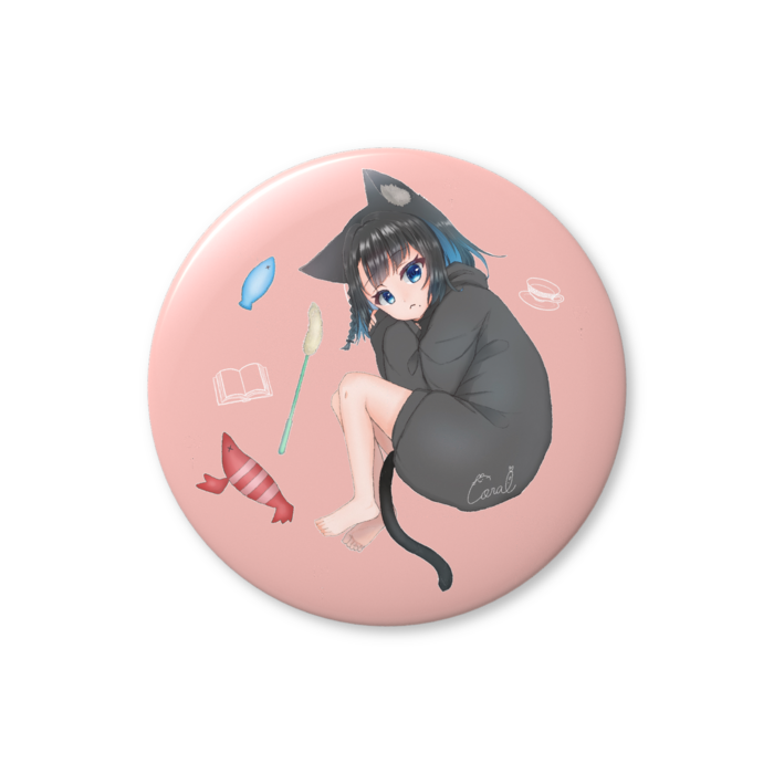 缶バッジ（バリュー） - 56mm ぴんく