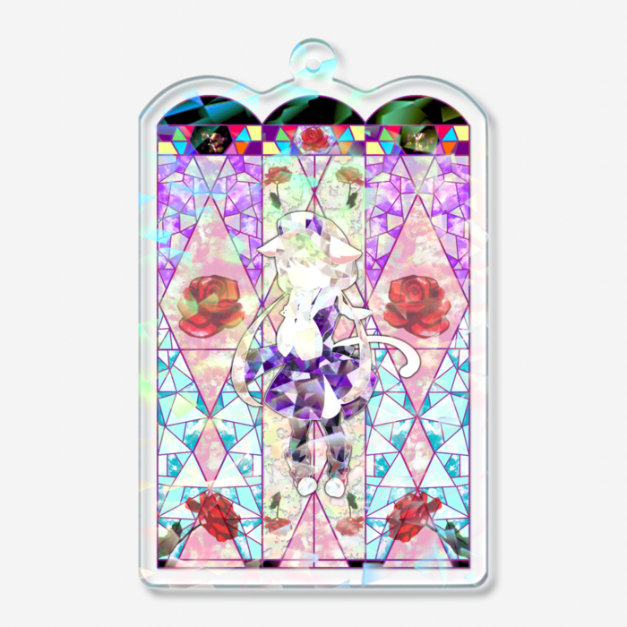 ホログラムアクリルキーホルダー - 70 × 70mm