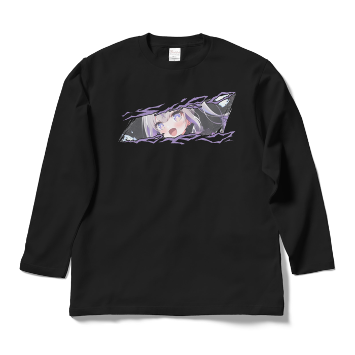 祓うちゃんロングスリーブTシャツ - L - ブラック