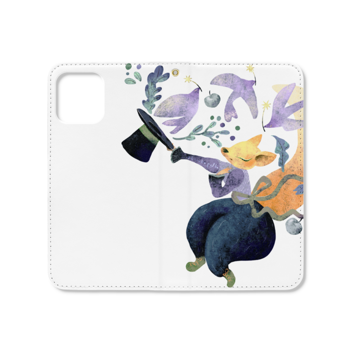 手帳型iPhoneケース（ベルトなし） - iPhone12 / 12 Pro - ストラップ穴 あり