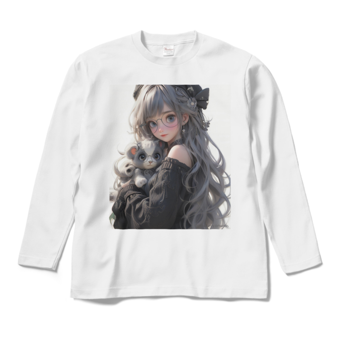 ロングスリーブTシャツ　typeB - M - ホワイト(1)