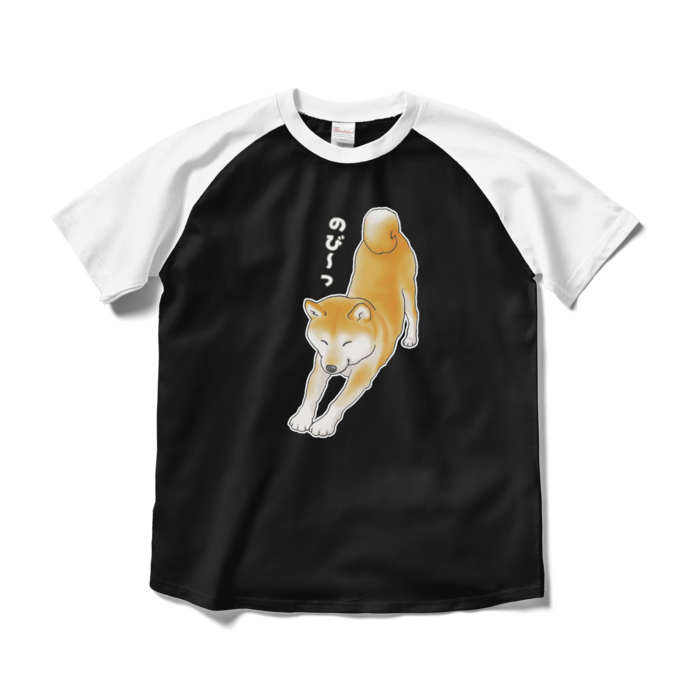 ラグランTシャツ - M - ブラック×ホワイト / Size M, Black & White