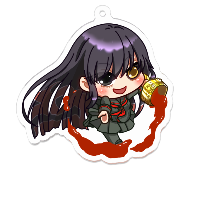 アクリルキーホルダー（コーティング） - 70 x 70 (mm)