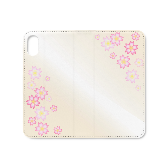 手帳型iPhoneケース(ベルトなし) - iPhone XS / X - ストラップ穴 なし