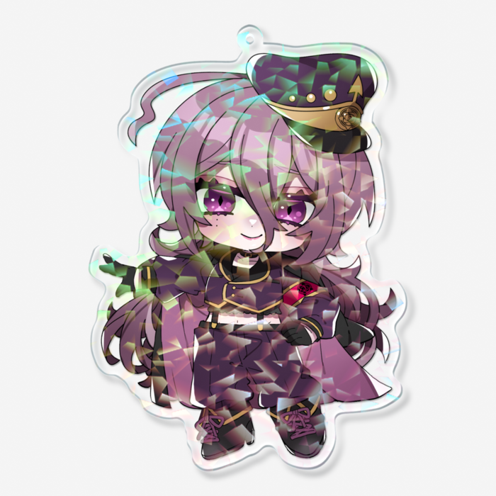 ホログラムアクリルキーホルダー - 100 × 100mm