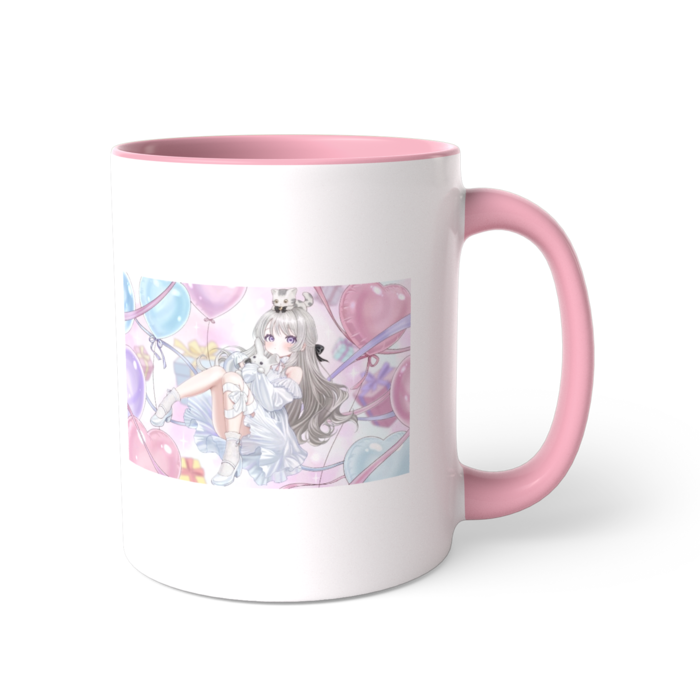 ツートンカラーマグカップ - 直径 8.2cm / 高さ 9.5cm