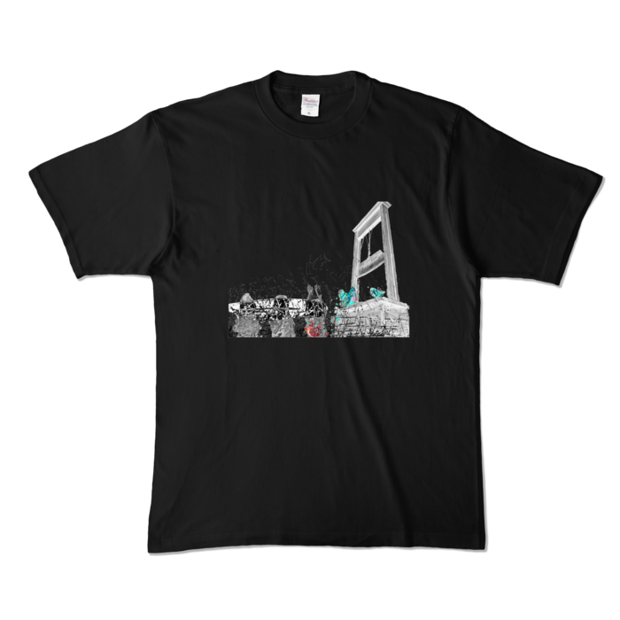 GUILLOTINE TEE / BLK -SIZE XL-