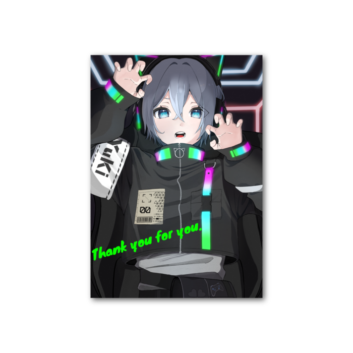 フォト風カード - 縦 - 片面