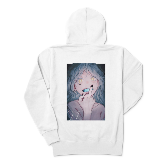 ジップパーカー - M - ホワイト