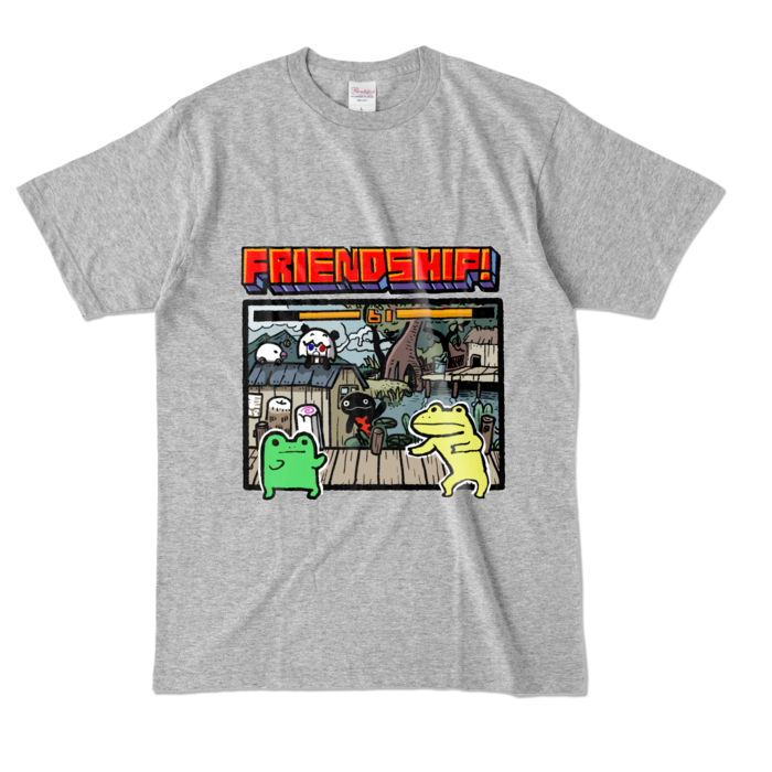 カラーTシャツ - L - 杢グレー (濃色)